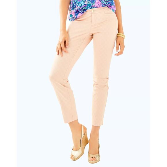 Lilly Pulitzer Kelly Textured Skinny Ankle Pant - Sandstone...